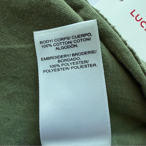 Lucky Brand Women’s NWT Cotton Graphic T-Shirt Size XL Sun Embroidered Floral - Picture 8 of 8